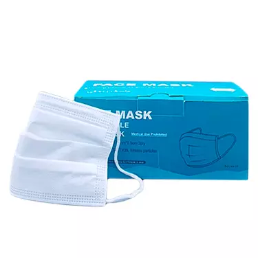 ماسک 3 لایه سفید 50 عددی ماسک زندگی